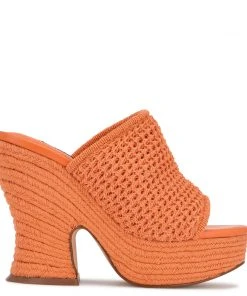 Nine West Fefee Platform Slide Sandals Weave Got You