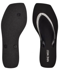 Nine West Flips Thong Sandals Fun Flats