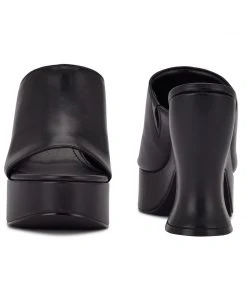 Nine West Flower Platform Slide Sandals