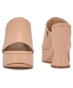 Nine West Y2K Revival Flower Platform Slide Sandals