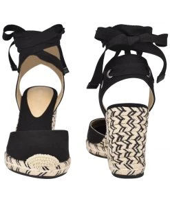 Nine West Lace It Up Friend Ankle Wrap Espadrille Wedge Sandals