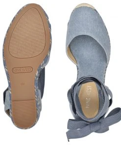 Nine West Friend Ankle Wrap Espadrille Wedge Sandals Lace It Up