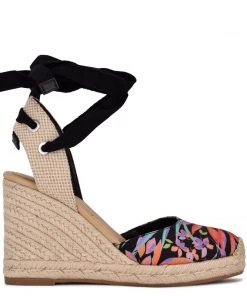 Nine West Friend Ankle Wrap Espadrille Wedge Sandals Lace It Up
