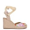 Nine West Friend Ankle Wrap Espadrille Wedge Sandals Lace It Up