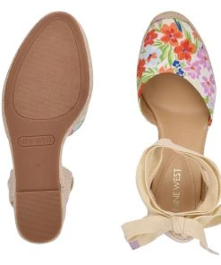 Nine West Friend Ankle Wrap Espadrille Wedge Sandals Lace It Up