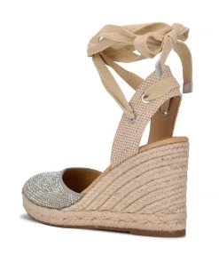 Nine West Friend Ankle Wrap Espadrille Wedge Sandals