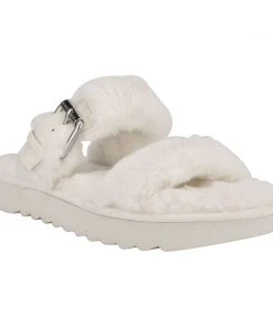 Nine West Funkie Cozy Flat Slide Sandals