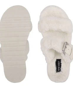 Nine West Funkie Cozy Flat Slide Sandals