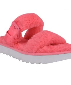 Nine West Color Pop Funkie Cozy Flat Slide Sandals