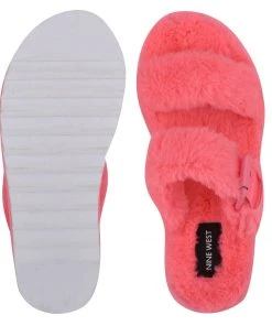 Nine West Color Pop Funkie Cozy Flat Slide Sandals