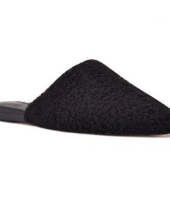 Nine West Furzy Pointy Toe Mules