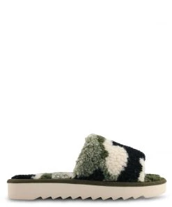 Nine West Mules & Slides Fuzzie Cozy Flat Slide Sandals