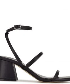 Nine West Gali Block Heel Slide Sandals Shoes