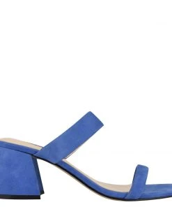 Nine West Color Pop Galvin Block Heel Slide Sandals