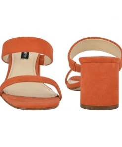 Nine West Galvin Block Heel Slide Sandals