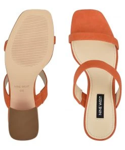 Nine West Galvin Block Heel Slide Sandals