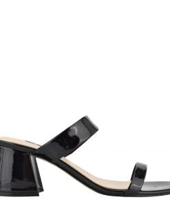 Nine West Heels Galvin Block Heel Slide Sandals