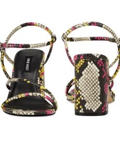 Nine West Color Pop Gellar Block Heel Sandals