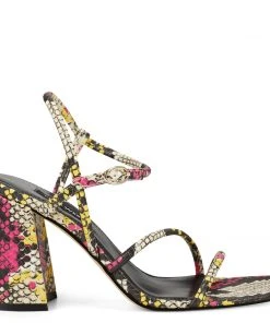 Nine West Color Pop Gellar Block Heel Sandals