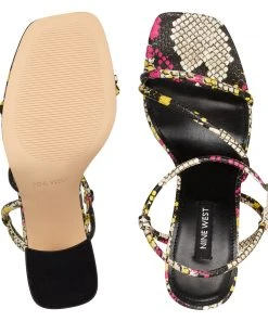 Nine West Color Pop Gellar Block Heel Sandals