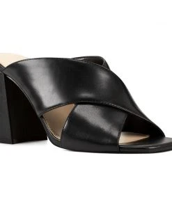 Nine West Gigi Block Heel Slide Sandals