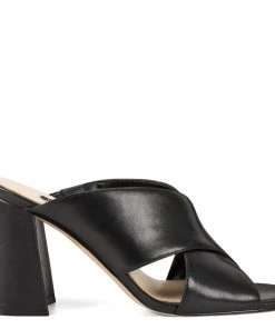 Nine West Gigi Block Heel Slide Sandals