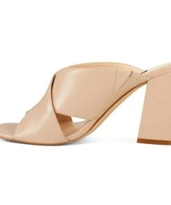 Nine West Gigi Block Heel Slide Sandals Heel Appeal