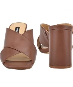 Nine West Heel Appeal Gigi Block Heel Slide Sandals