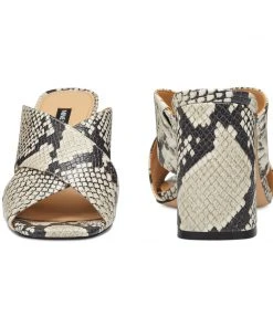 Nine West Heel Appeal Gigi Block Heel Slide Sandals