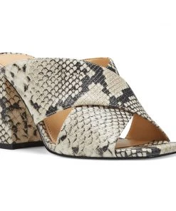 Nine West Heel Appeal Gigi Block Heel Slide Sandals