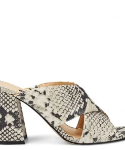 Nine West Heel Appeal Gigi Block Heel Slide Sandals