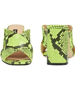 Nine West Gigi Block Heel Slide Sandals Color Pop