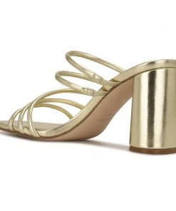 Nine West Girlie Block Heel Slide Sandals Y2K Revival