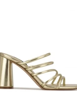 Nine West Girlie Block Heel Slide Sandals Y2K Revival