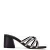Nine West Glitz Block Heel Slide Sandals