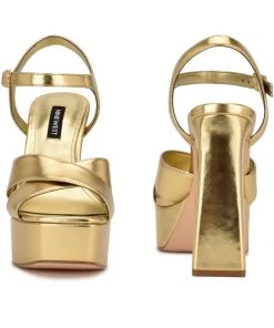 Nine West Glows Platform Sandals High Impact Platforms