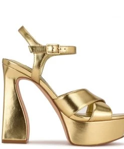 Nine West Glows Platform Sandals High Impact Platforms