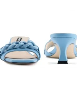 Nine West Heel Appeal Gofind Heeled Slide Sandals 10 Nine West Heel Appeal Gofind Heeled Slide Sandals