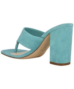 Nine West Color Pop Gogo Block Heel Slide Sandals