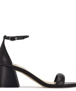 Nine West Gretal Ankle Strap Block Heel Sandals