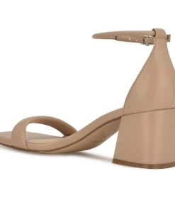 Nine West Shoes Gretal Ankle Strap Block Heel Sandals