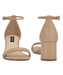 Nine West Shoes Gretal Ankle Strap Block Heel Sandals