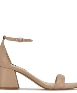 Nine West Shoes Gretal Ankle Strap Block Heel Sandals