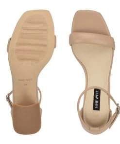 Nine West Shoes Gretal Ankle Strap Block Heel Sandals