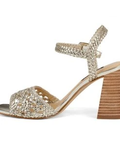 Nine West Gwenny Block Heel Sandals Metallic Mindset 11 Nine West Gwenny Block Heel Sandals Metallic Mindset