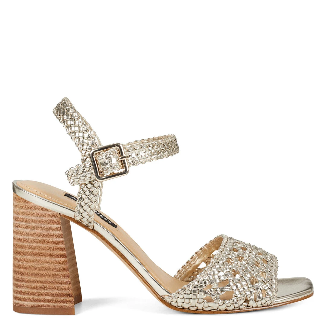 Nine West Gwenny Block Heel Sandals Metallic Mindset 3 Nine West Gwenny Block Heel Sandals Metallic Mindset
