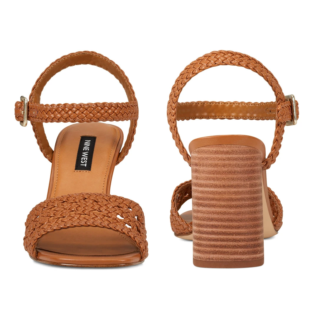 Nine West Heels Gwenny Block Heel Sandals 7 Nine West Heels Gwenny Block Heel Sandals