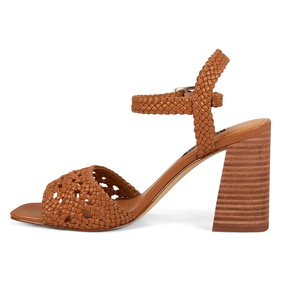 Nine West Heels Gwenny Block Heel Sandals 6 Nine West Heels Gwenny Block Heel Sandals