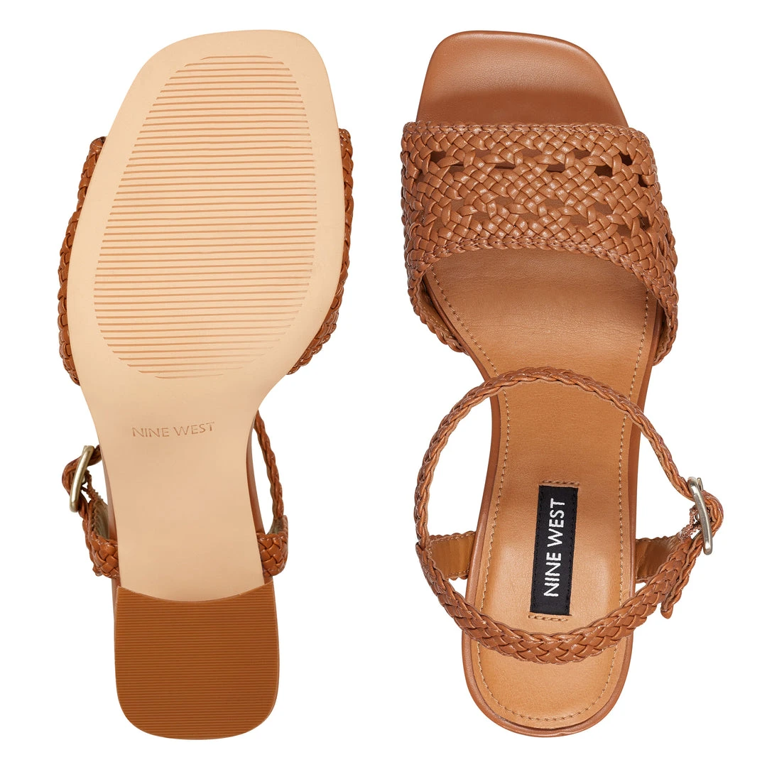 Nine West Heels Gwenny Block Heel Sandals 8 Nine West Heels Gwenny Block Heel Sandals