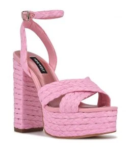 Nine West Hadyn Platform Sandals Weave Got You